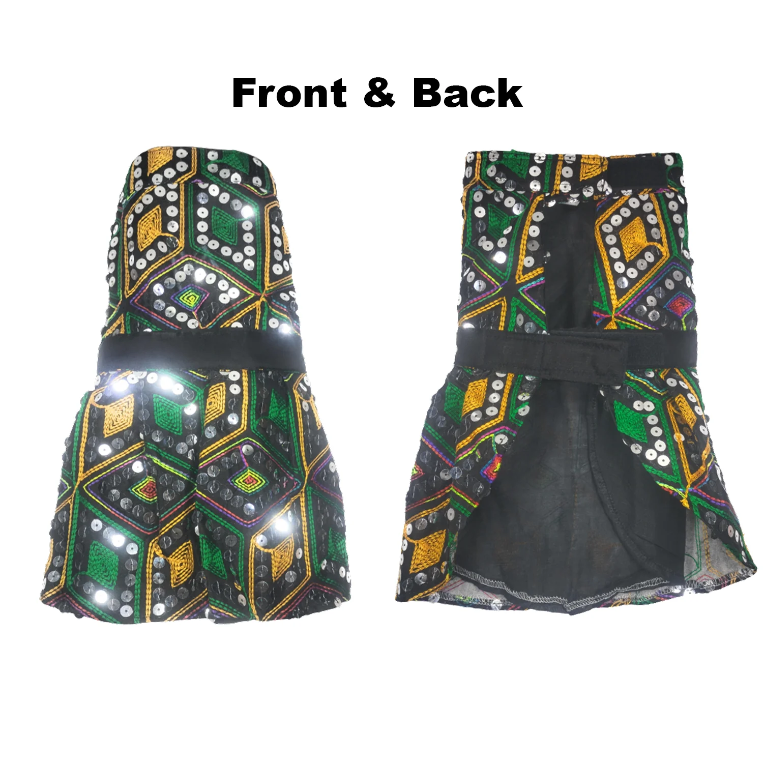 Nootie Festive Dress for Female Dogs – Black | Stylish Outfit for Weddings & Festivals - Image 3