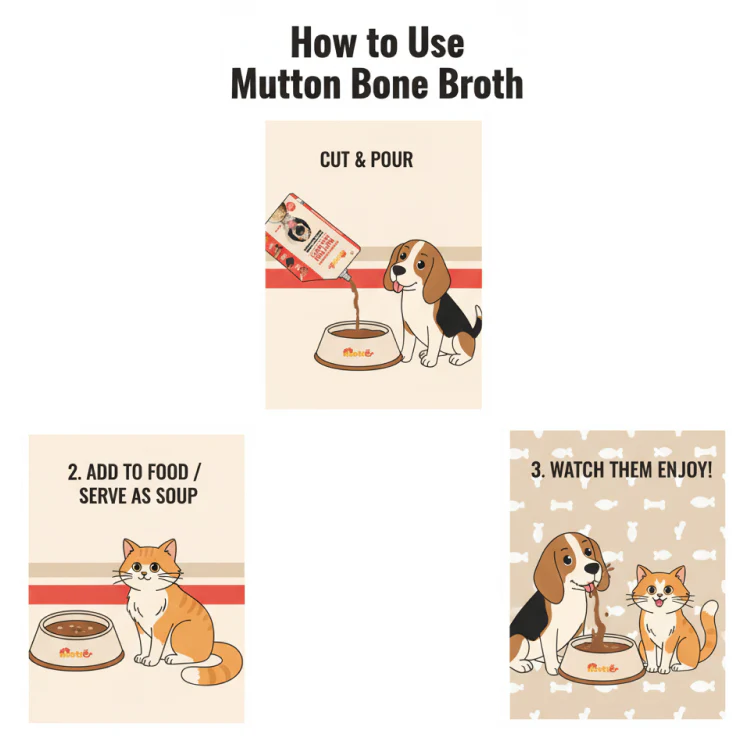Nootie Natural Mutton Broth for Dogs & Cats – Nutrient-Rich, Hydrating Meal Topper (100ml) - Image 7