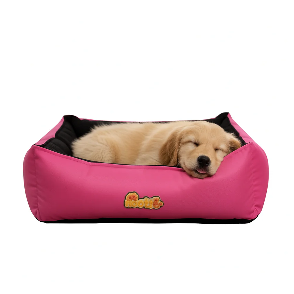 Nootie Sofa Basket Bed for Dogs & Cats – Small (22" x 17" x 6") | Velvet Interior, Mat Exterior, Washable & Scratch-Resistant - Image 14